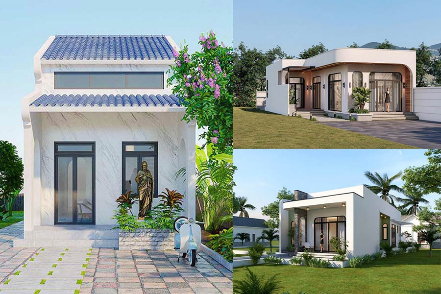30+ Mẫu thiết kế xây nhà 1 tầng 300 triệu đẹp, tiết kiệm