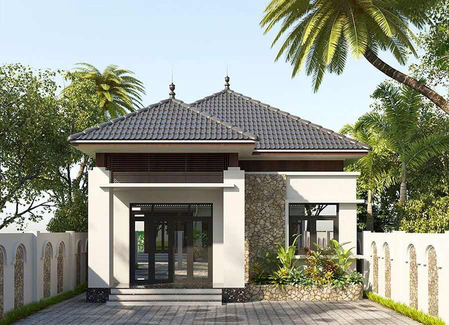 Thiết kế nhà 1 tầng đơn giản
