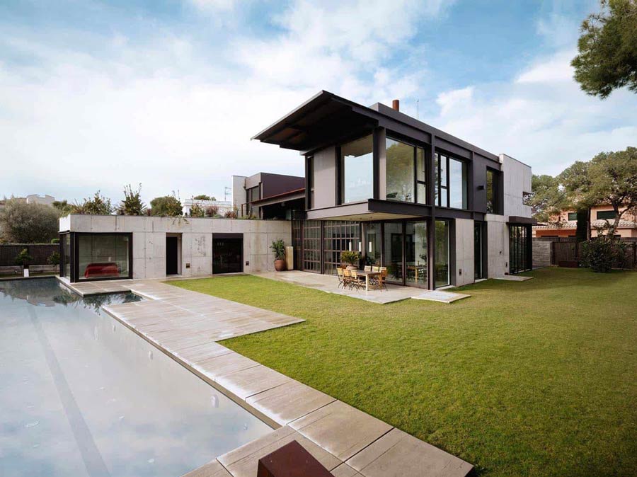 Mẫu nhà khung thép 2 tầng 60m2