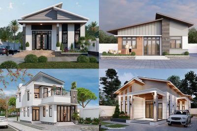 60+ Mẫu nhà mái Lệch 1 tầng đẹp, độc đáo & xây nhiều 2026