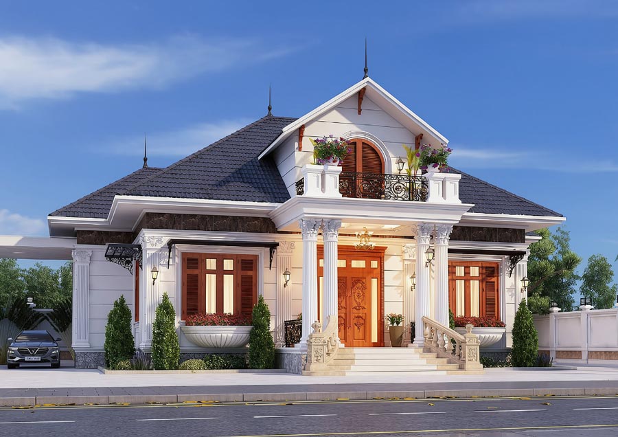 Mẫu nhà 1 tầng gác lửng
