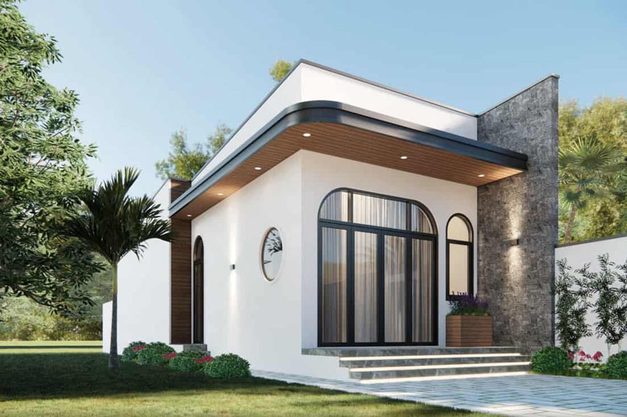 Mẫu nhà 1 tầng đẹp hiện đại