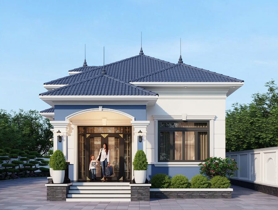 Nhà tân cổ điển 1 tầng