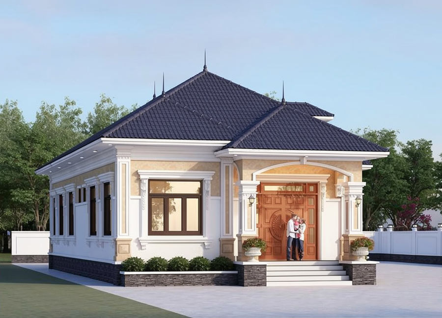 Nhà tân cổ điển 1 tầng