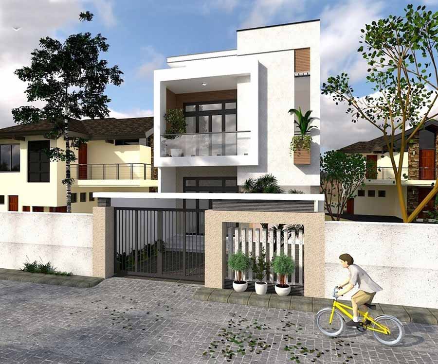 Xây nhà 2 tầng 300 triệu ở nông thôn 2 phòng ngủ