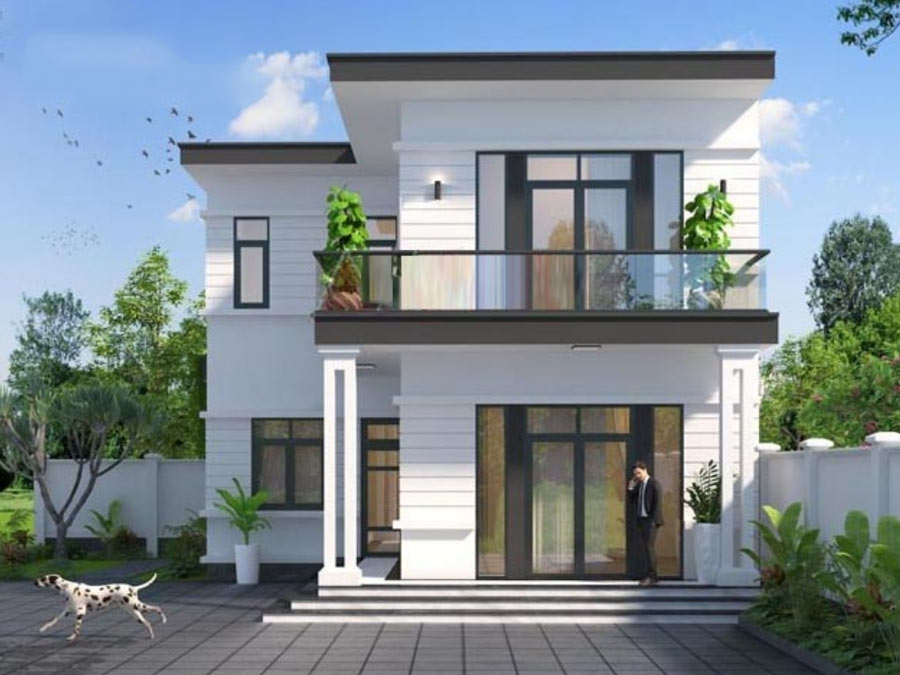 Xây nhà 2 tầng 600 triệu ở nông thôn chữ L 