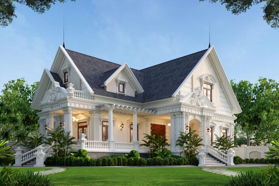 Đơn giá thiết kế nhà 1 tầng 2 mặt tiền