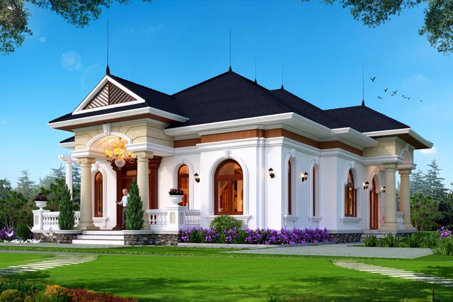 Đơn giá thi công nhà 1 tầng 2 mặt tiền