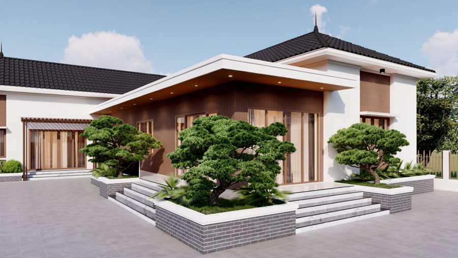 Lưu ý đến đặc điểm của nhà chữ L
