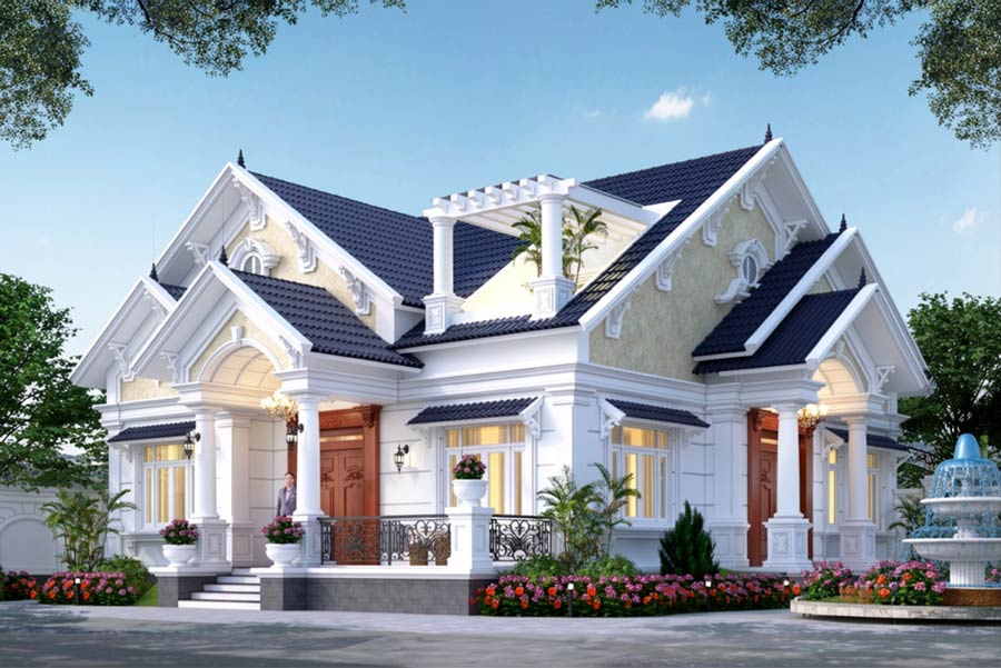 Lưu ý đến độ dốc mái Thái