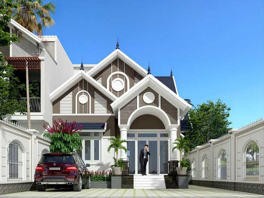 Nhà 1 tầng 2 mặt tiền 3 phòng ngủ