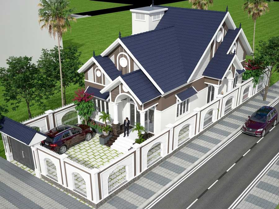 Nhà 1 tầng 2 mặt tiền 3 phòng ngủ