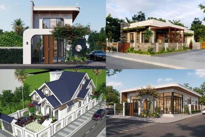 65+ Mẫu nhà 1 tầng 2 mặt tiền đẹp hiện đại, xu hướng mới nhất