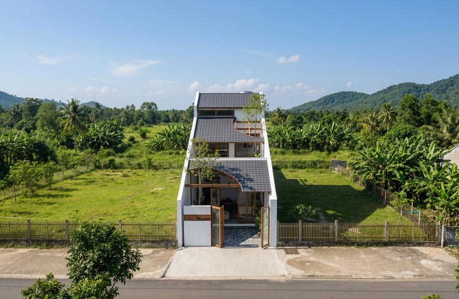 Mẫu nhà 1 tầng 3 phòng ngủ 100m2 có gác lửng