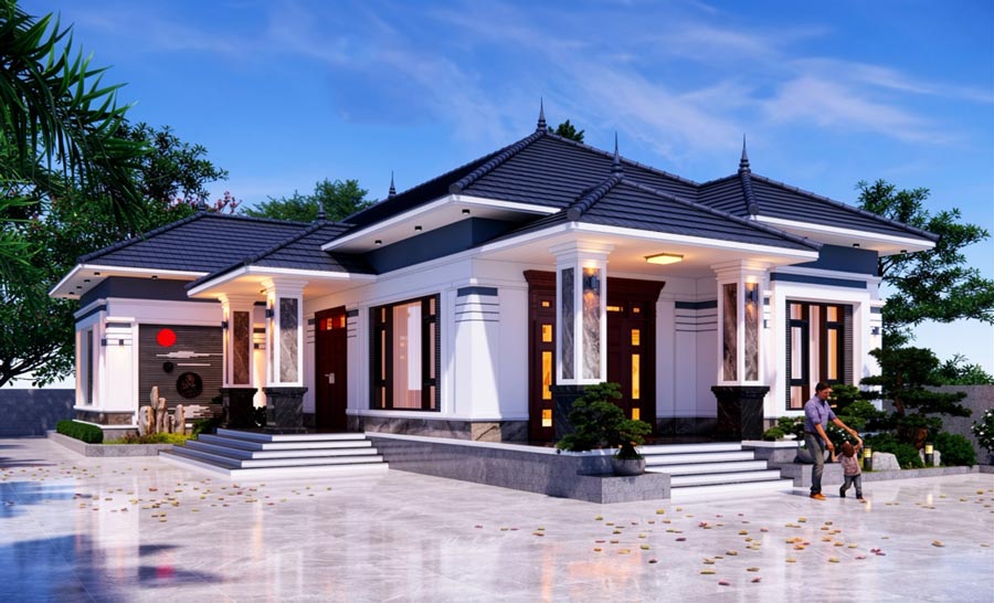 Mẫu nhà 1 tầng 3 phòng ngủ đẹp. Ảnh 11