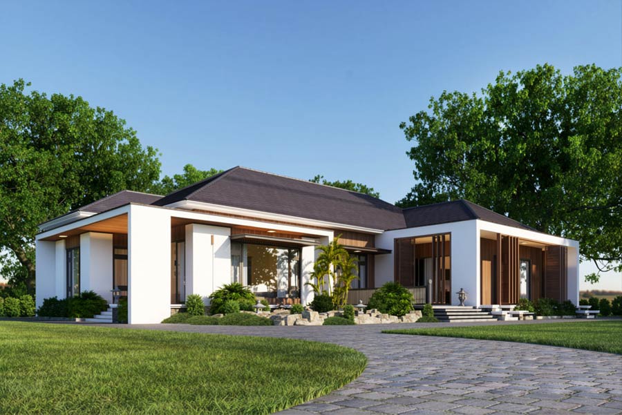 Mẫu nhà 1 tầng 3 phòng ngủ đẹp. Ảnh 18