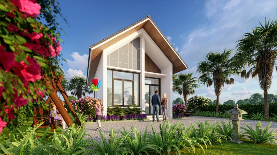Mẫu nhà 1 tầng 40m2 đẹp. Ảnh 11