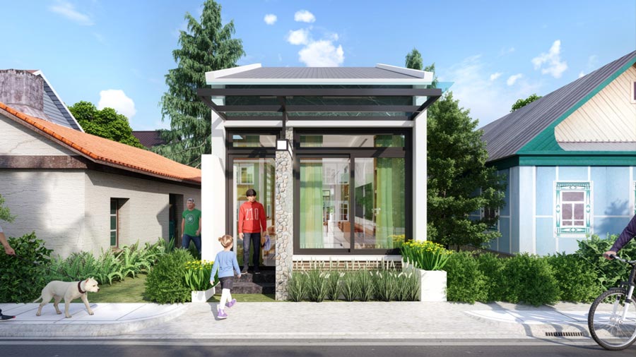 Mẫu nhà 1 tầng 40m2 đẹp. Ảnh 3
