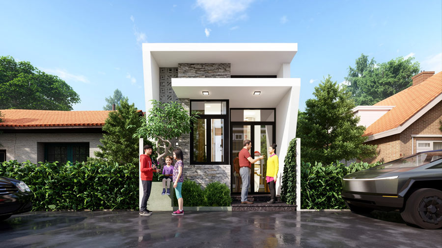 Mẫu nhà 1 tầng 40m2 đẹp. Ảnh 5