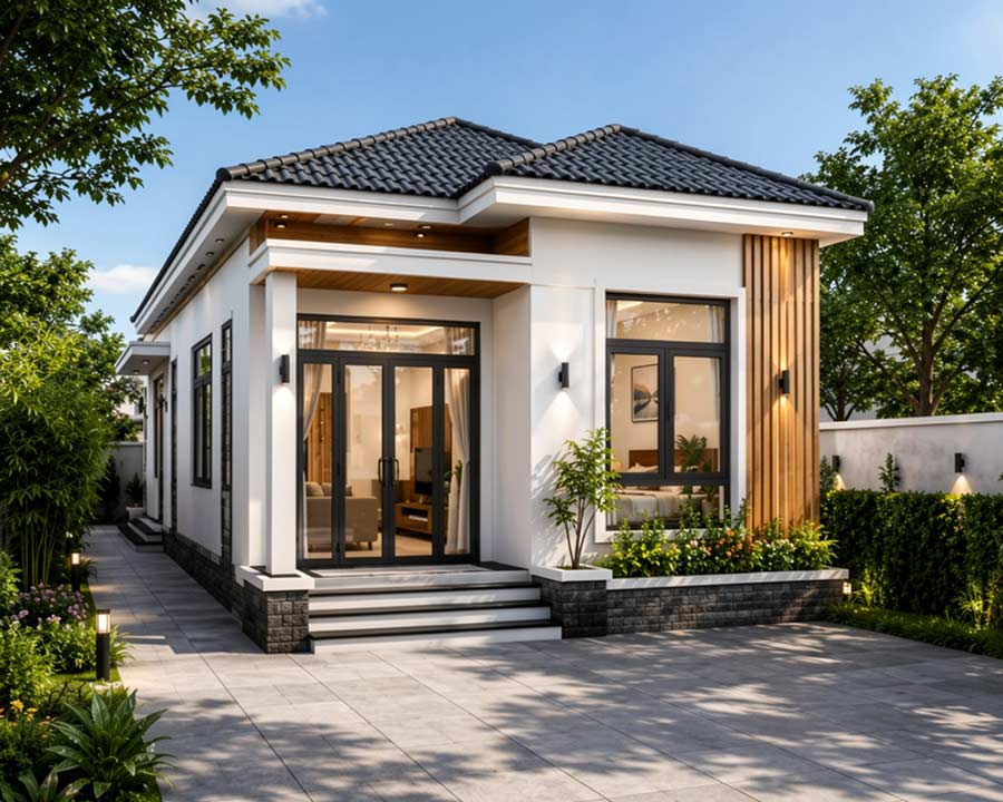 Mẫu nhà 1 tầng 40m2 đẹp. Ảnh 6