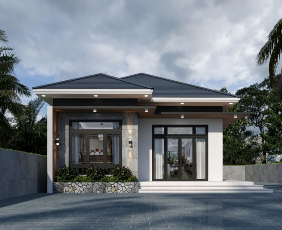 Mẫu nhà 1 tầng 40m2 đẹp. Ảnh 9