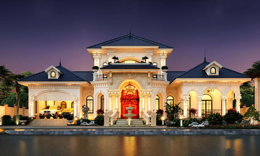 Mẫu nhà 1 tầng rưỡi có gara