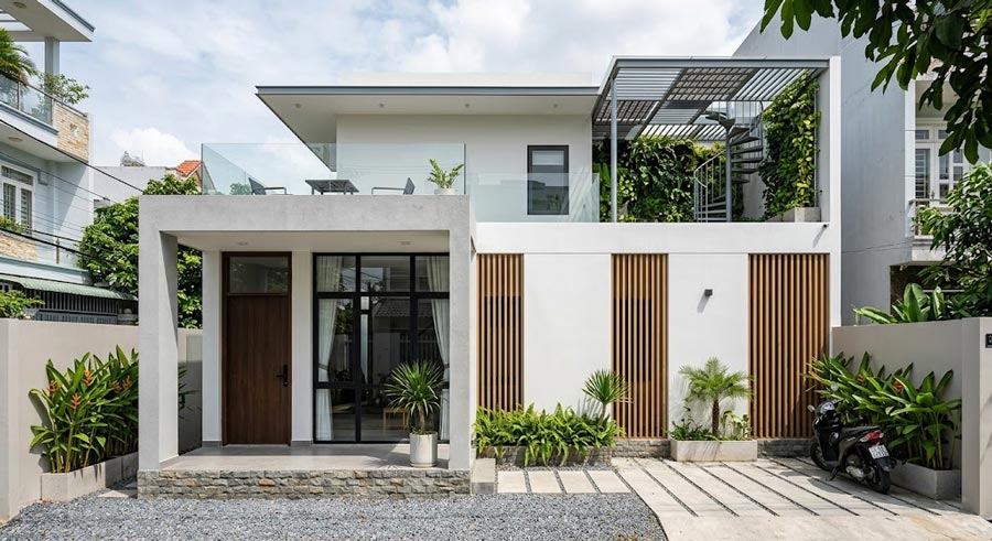 Mẫu nhà 1 tầng rưỡi có sân thượng