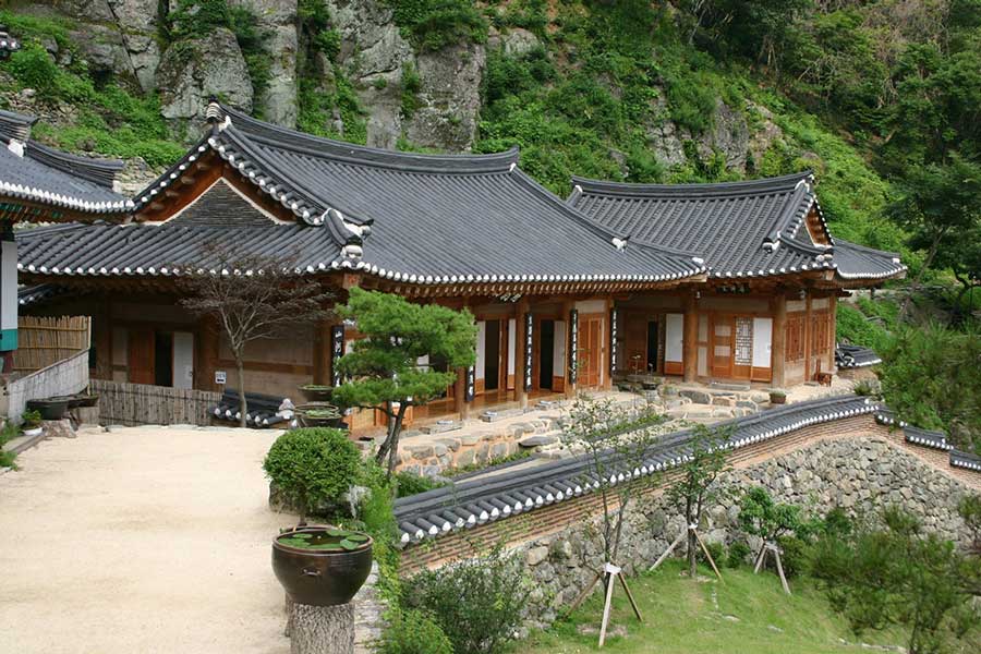 Mẫu nhà Hàn Quốc 1 tầng mái ngói