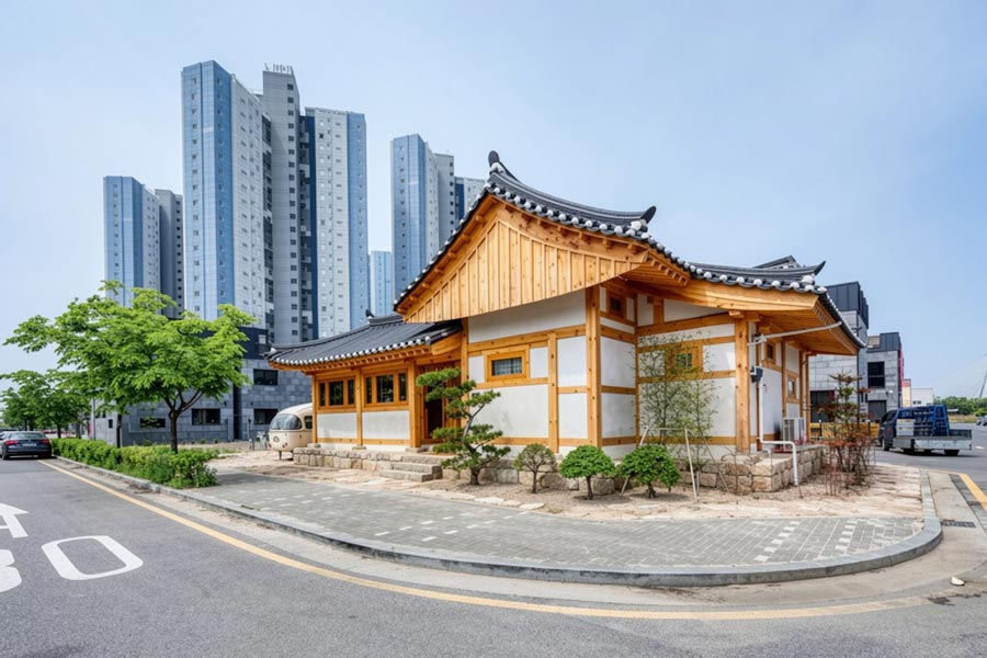 Mẫu thiết kế nhà Hanok hiện đại 1 tầng