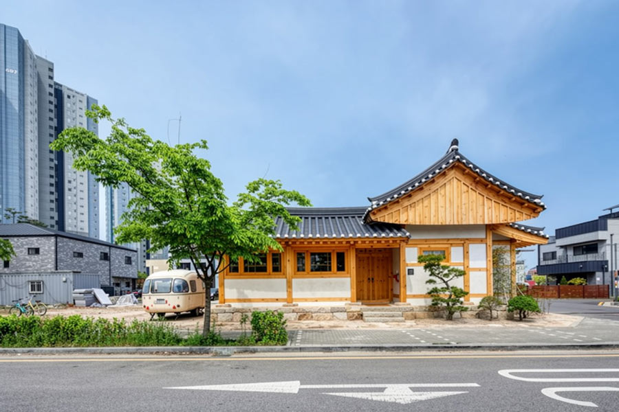 Mẫu thiết kế nhà Hanok hiện đại 1 tầng