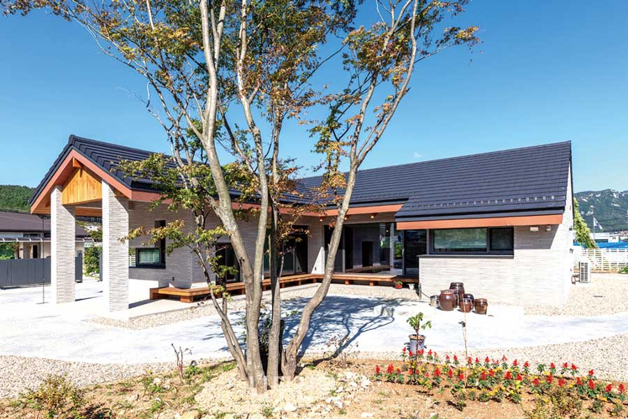 Mẫu nhà cấp 4 kiểu Hàn Quốc đơn giản