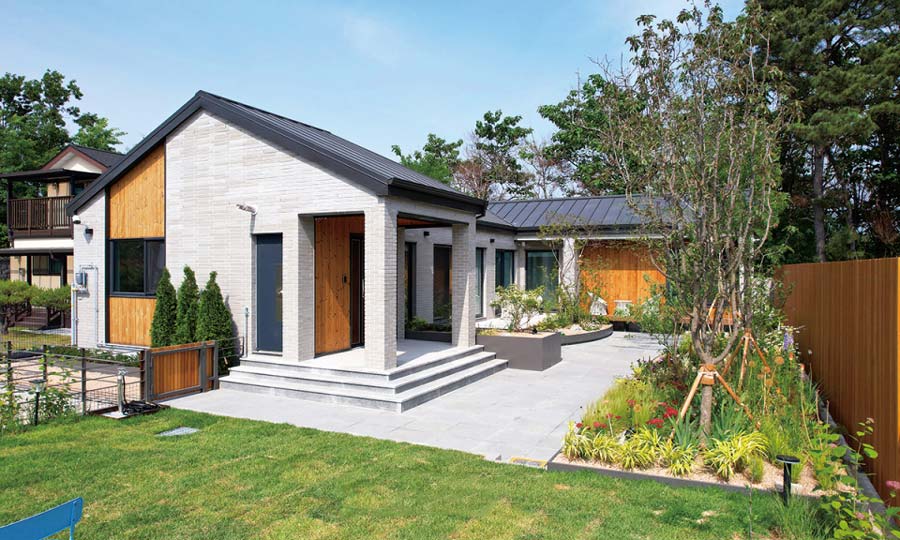 Mẫu nhà cấp 4 kiểu Hàn Quốc đơn giản