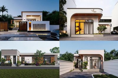 35+ Mẫu nhà chữ L 1 tầng mái bằng đẹp, độc đáo mới 2026