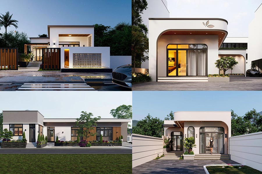35+ Mẫu nhà chữ L 1 tầng mái bằng đẹp, độc đáo mới 2026