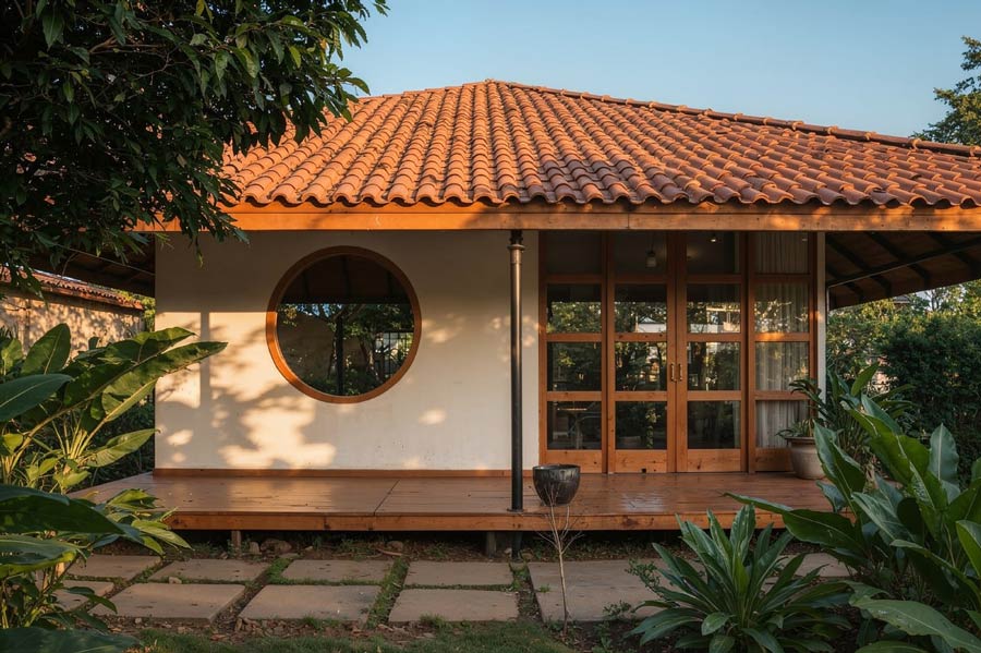 Nhà gỗ 1 tầng phong cách Nhật