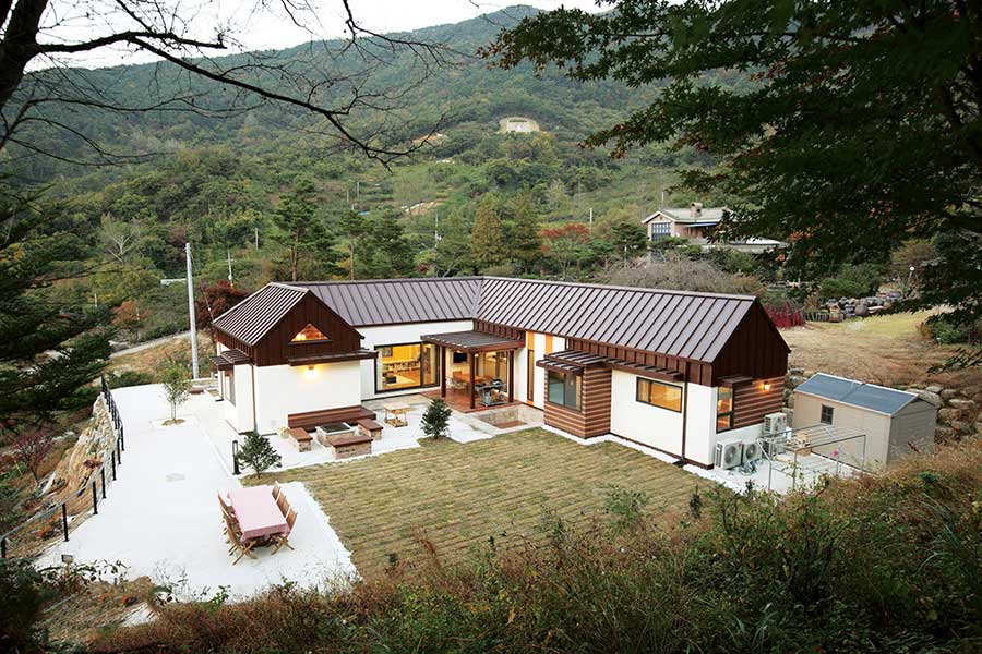 Mẫu nhà Hàn Quốc 1 tầng ở nông thôn
