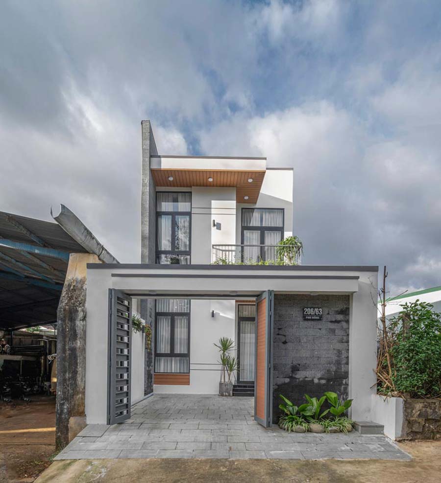 Mẫu nhà kính 2 tầng đẹp hiện đại