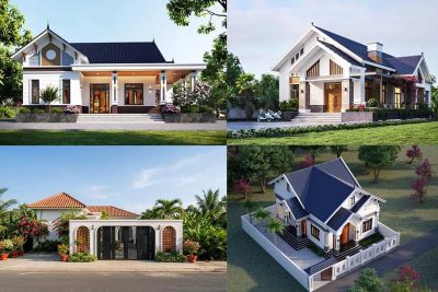 50+ Mẫu nhà mái Thái 1 tầng 3 phòng ngủ đẹp, hiện đại mới