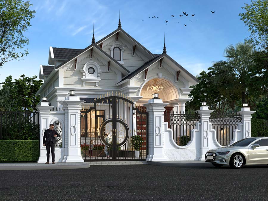 Mẫu nhà cấp 4 mái Thái 5 phòng ngủ ở nông thôn