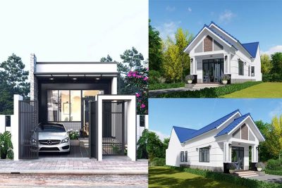 20+ Mẫu thiết kế nhà 1 tầng 3 phòng ngủ 5×20 đẹp hiện đại