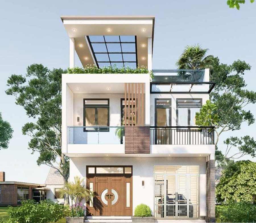 Nhà 2 tầng có sân thượng 200m2