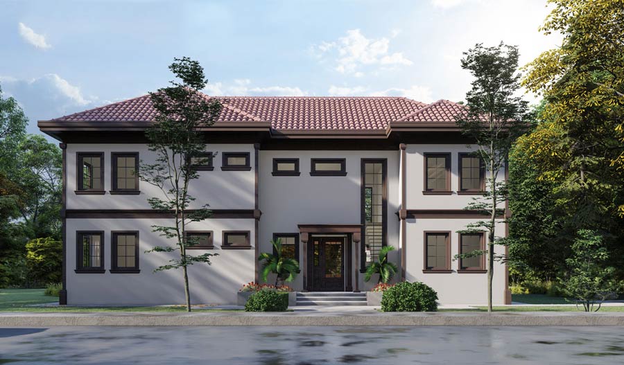 Nhà chữ u 2 tầng 3 phòng ngủ