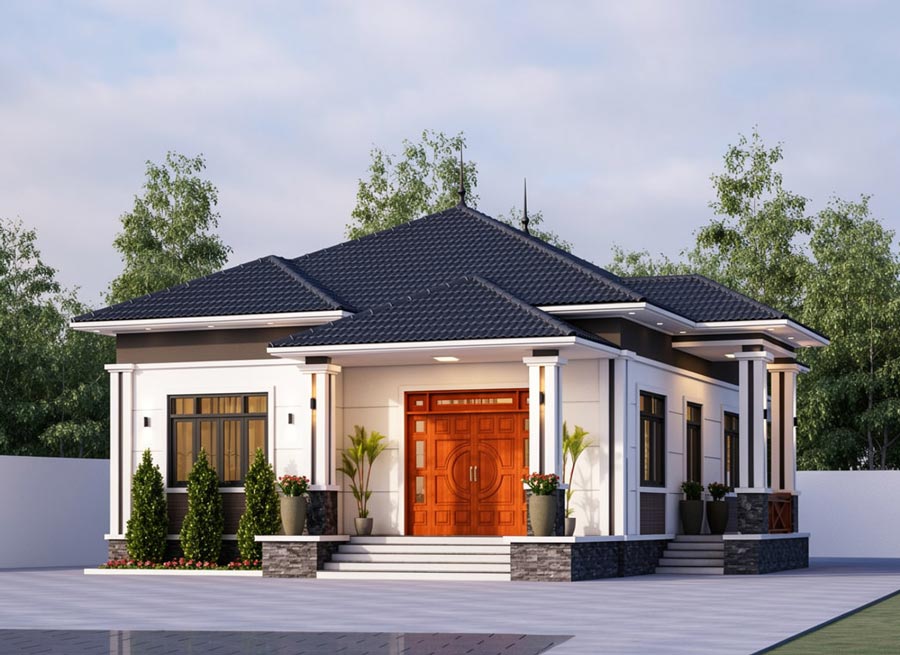Nhà vuông 10x10 1 tầng là gì
