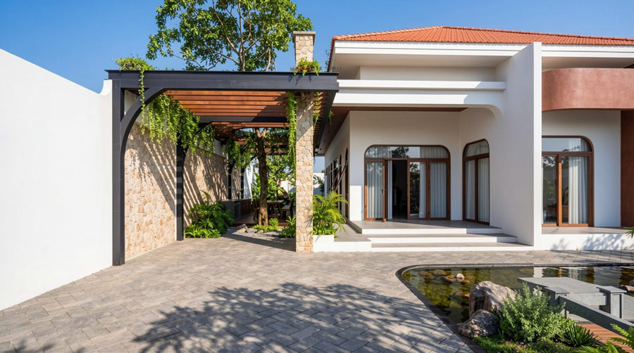 Tại sao mẫu nhà 1 tầng 2 phòng ngủ 100m2 được nhiều gia đình ưa chuộng?