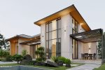 Mẫu Biệt Thự 1 Tầng Có Gác Lửng Hiện Đại Mái Nhật Tại Bắc Giang – BT62