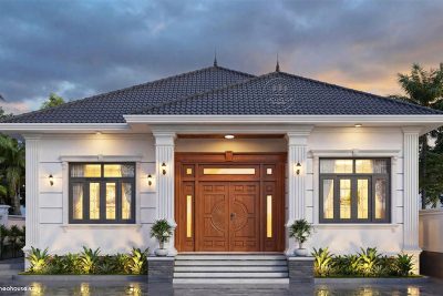 Thiết Kế Biệt Thự Mái Nhật 1 Tầng 3 Phòng Ngủ Tại Quảng Ninh – BT66