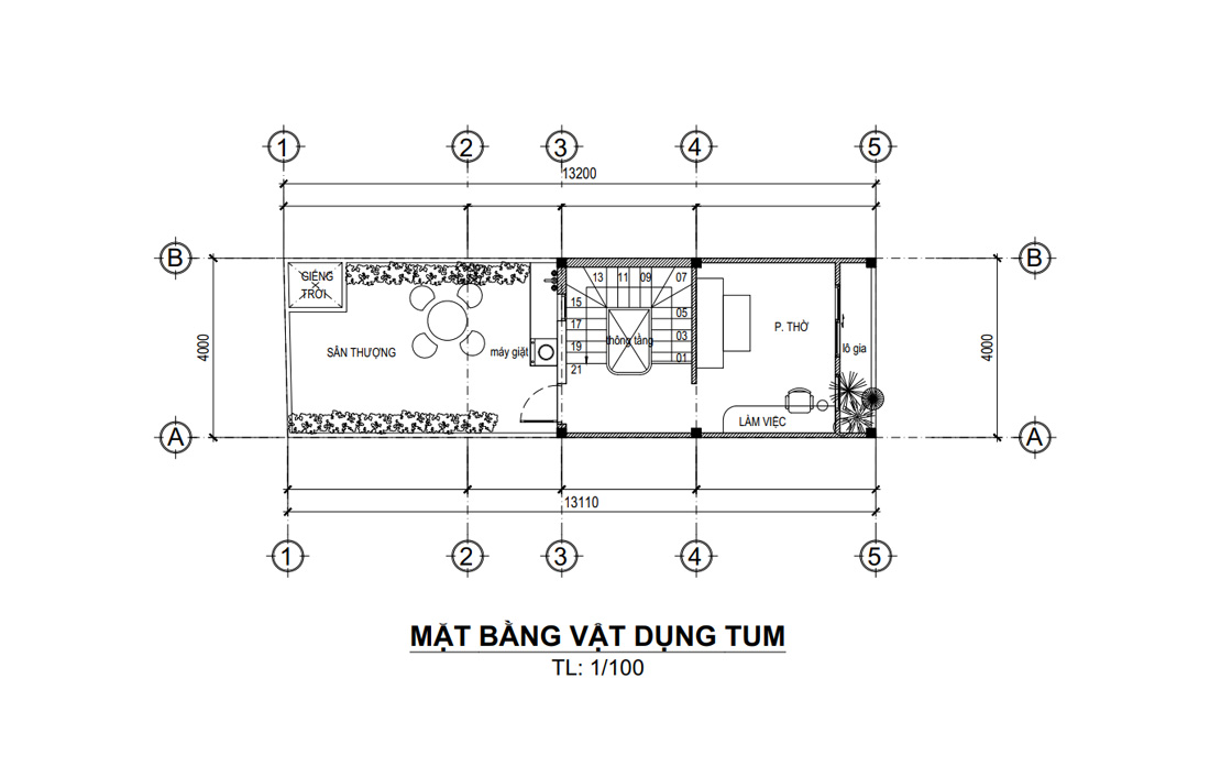 Mặt bằng lầu 2 nhà phố 3 tầng hiện đại mặt tiền 4m 2 phòng ngủ tại HCM