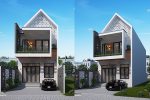 Mẫu Nhà Phố Hiện Đại 2 Tầng 4 Phòng Ngủ Có Gara 6×15.5m Tại Gia Lai – NP107
