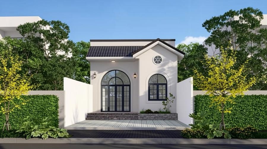 Mẫu thiết kế nhà 1 tầng 50m2 đẹp. Ảnh 14