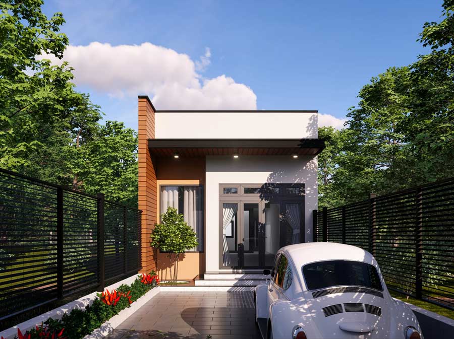 Mẫu thiết kế nhà 1 tầng 50m2 đẹp. Ảnh 15